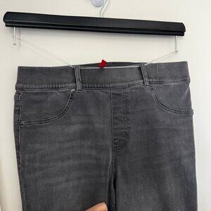 SPANX Women's Distressed Denim Skinny Pants (Grey, Large)